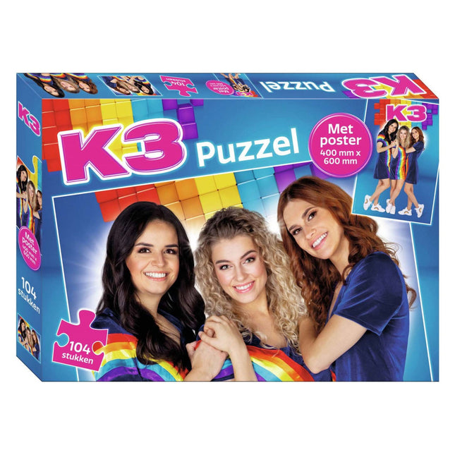 K3 PUZZEL | Met Poster - 104 Stukjes