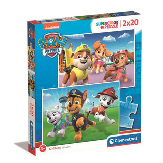 PAW PATROL | Kinderpuzzel - 2 x 20  stukjes