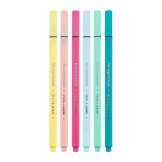 BRUYNZEEL | Fineliner Set - 6 Kleuren Light