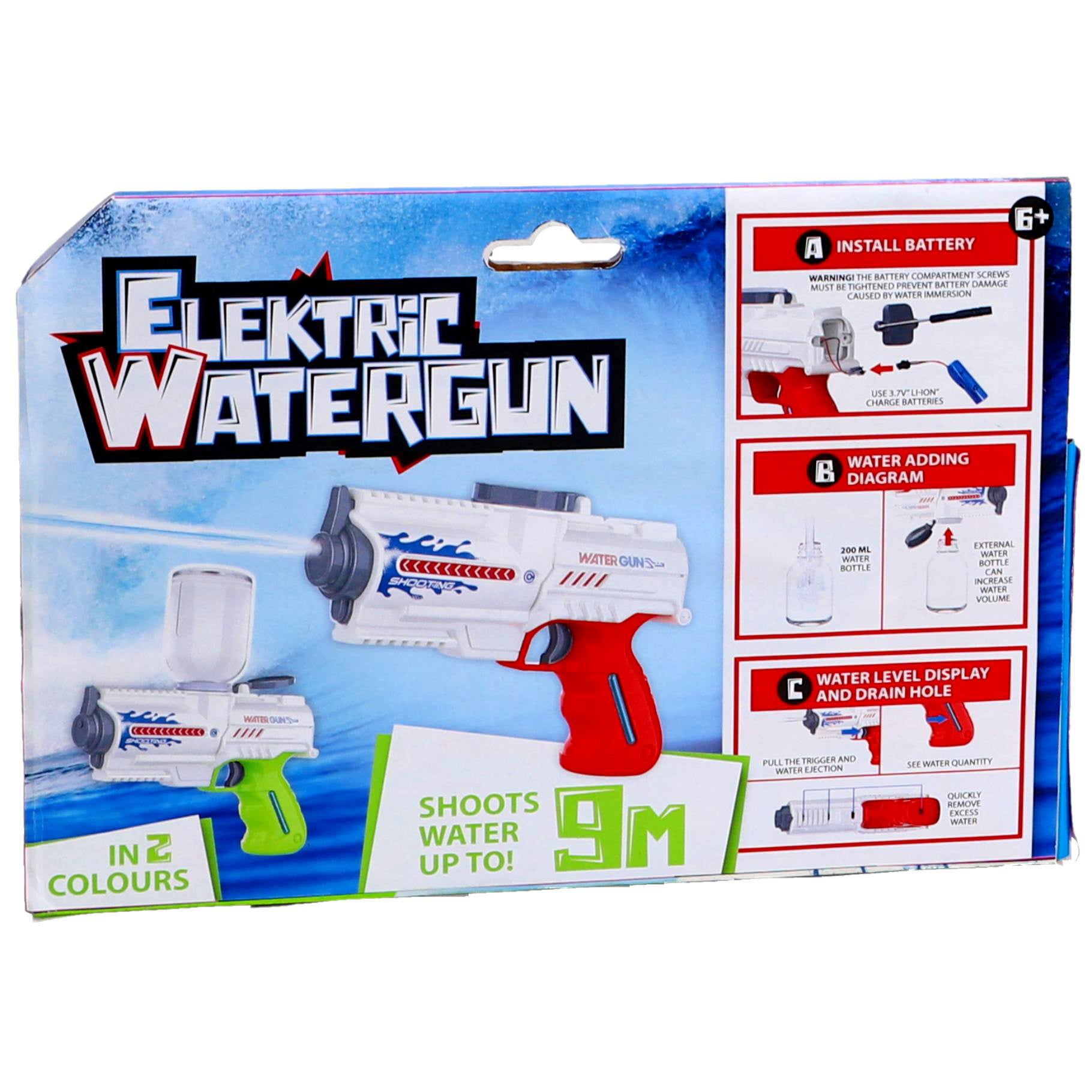 WaterBlast Typhoon elektrisch waterpistool - groen WaterBlast Typhoon elektrisch waterpistool - groen